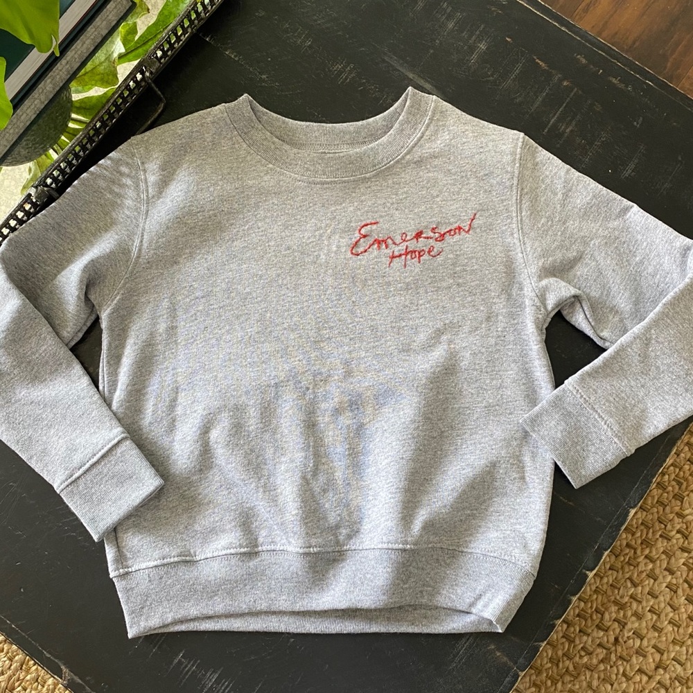ANY NAME - Personalized for you -Hand Embroidered Sweatshirts
